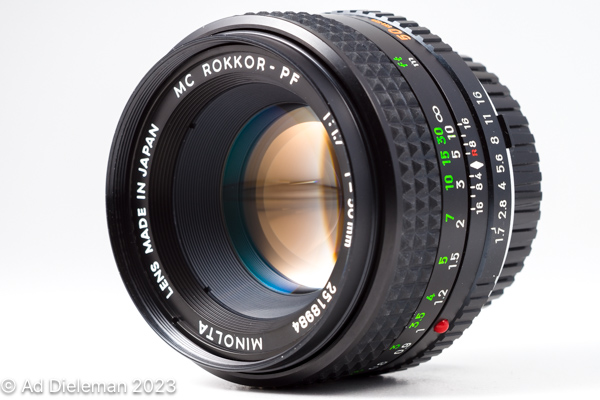 MC Rokkor-PF 50mm 1:1.7